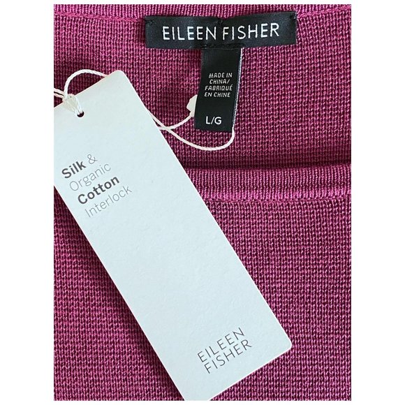 Eileen Fisher Silk & Organic Cotton Sweater in Mum - Picture 3 of 13
